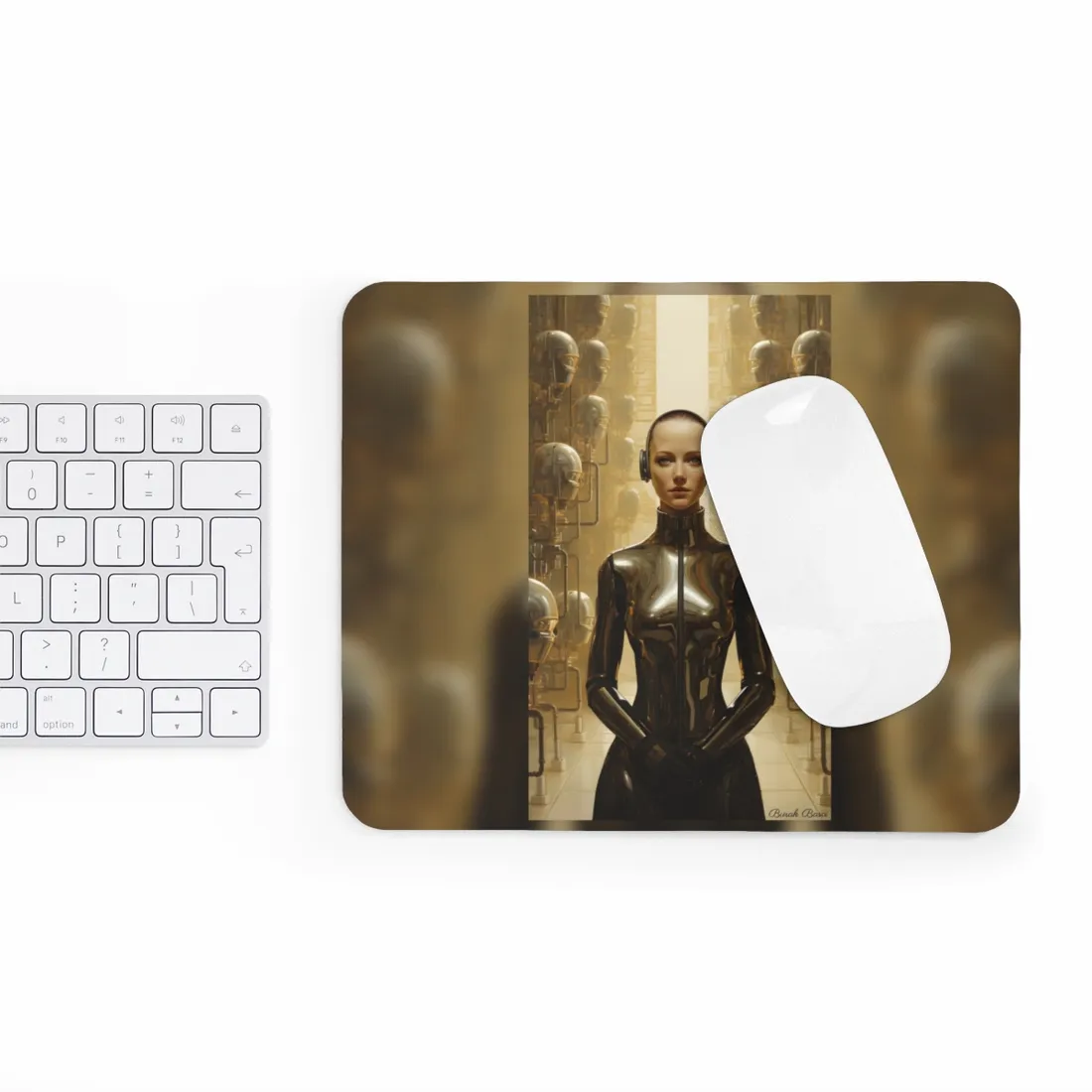 Daring Art Heist: Robotic Thieves Steal Masterpiece - Mouse Pad