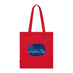 Starry Night City Skyline Tote Bag