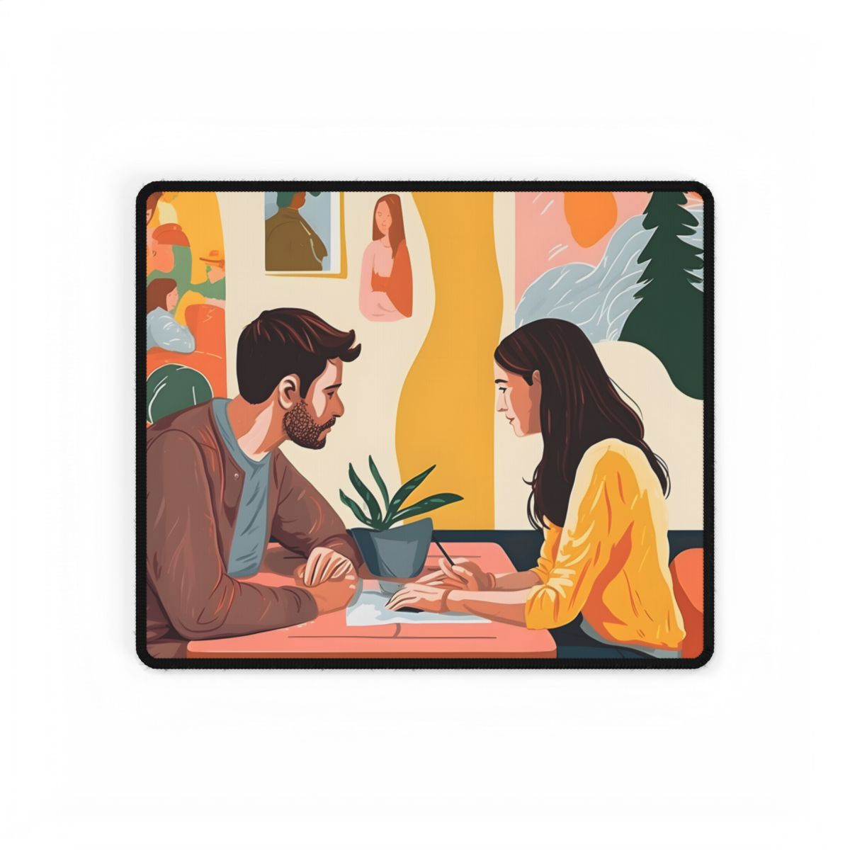Data Visualization Study: Graphical Representation of Interventions - Desk Mat
