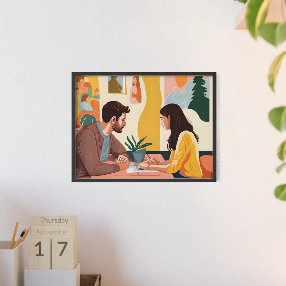 Data Visualization Study: Graphical Representation of Interventions - Framed Poster