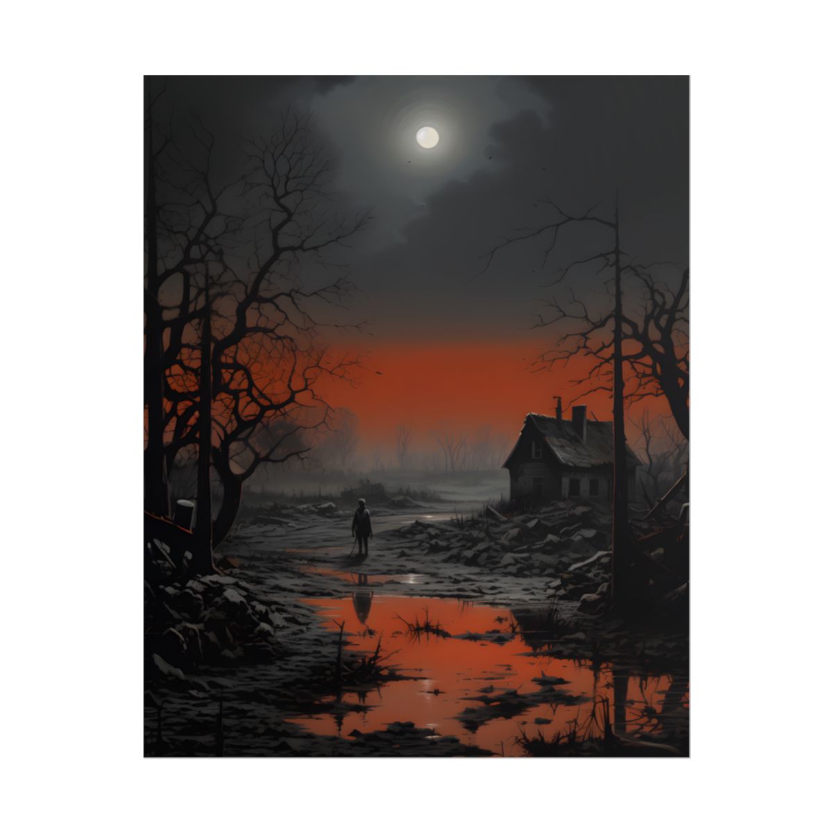 Daytime City Portrait: Outdoors Artwork - Poster