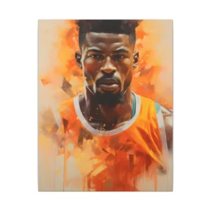 Man in Orange Tank Top Canvas Print