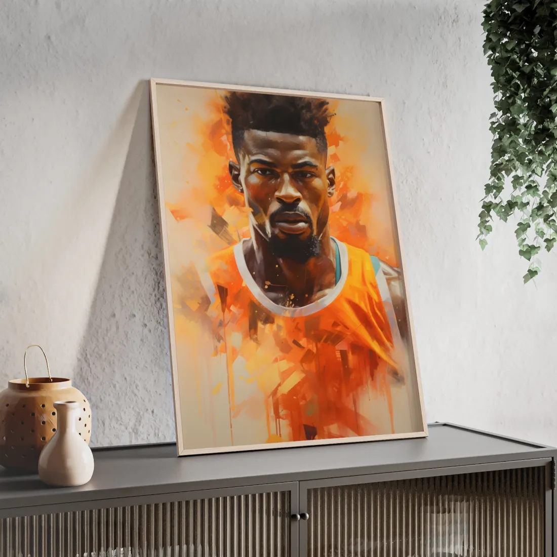 Dedicated Athlete: Intense Passion in Action - Framed Poster