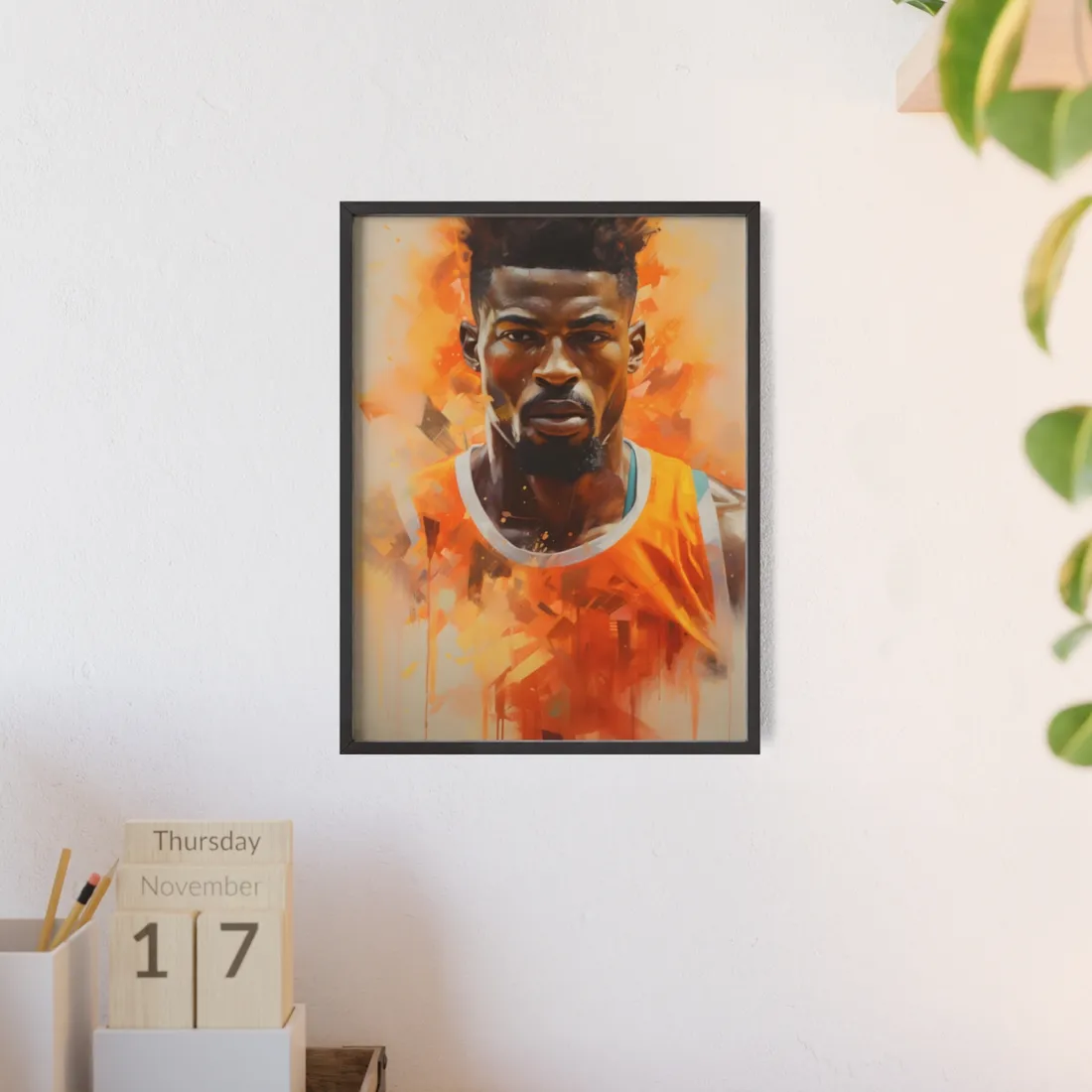 Dedicated Athlete: Intense Passion in Action - Framed Poster