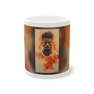 Man in Orange Tank Top Mug