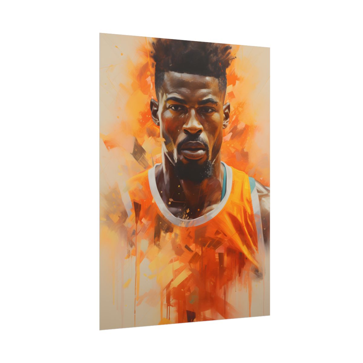 Dedicated Athlete: Intense Passion in Action - Poster