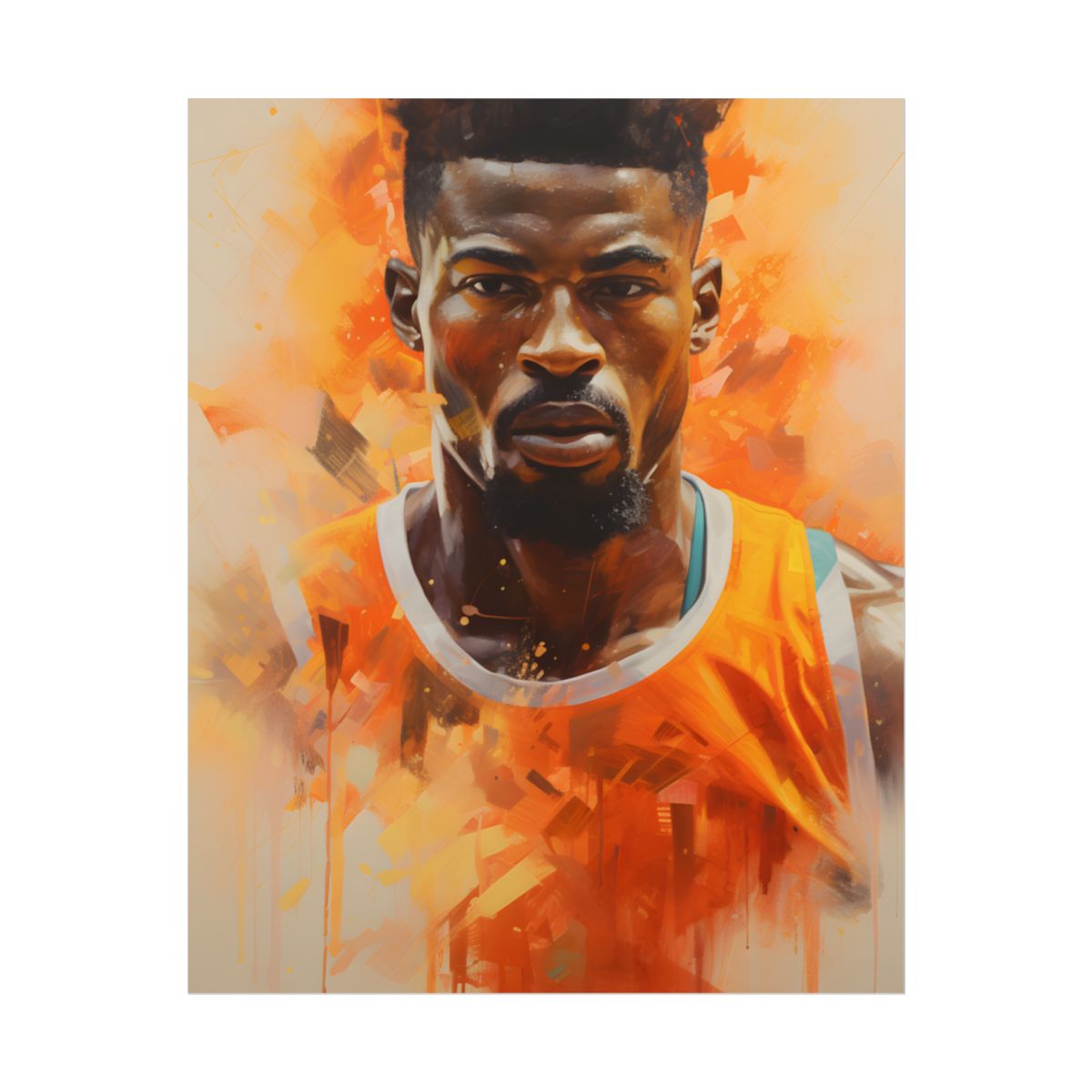 Dedicated Athlete: Intense Passion in Action - Poster