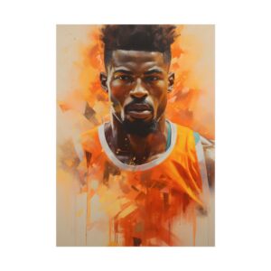 Man in Orange Tank Top Poster