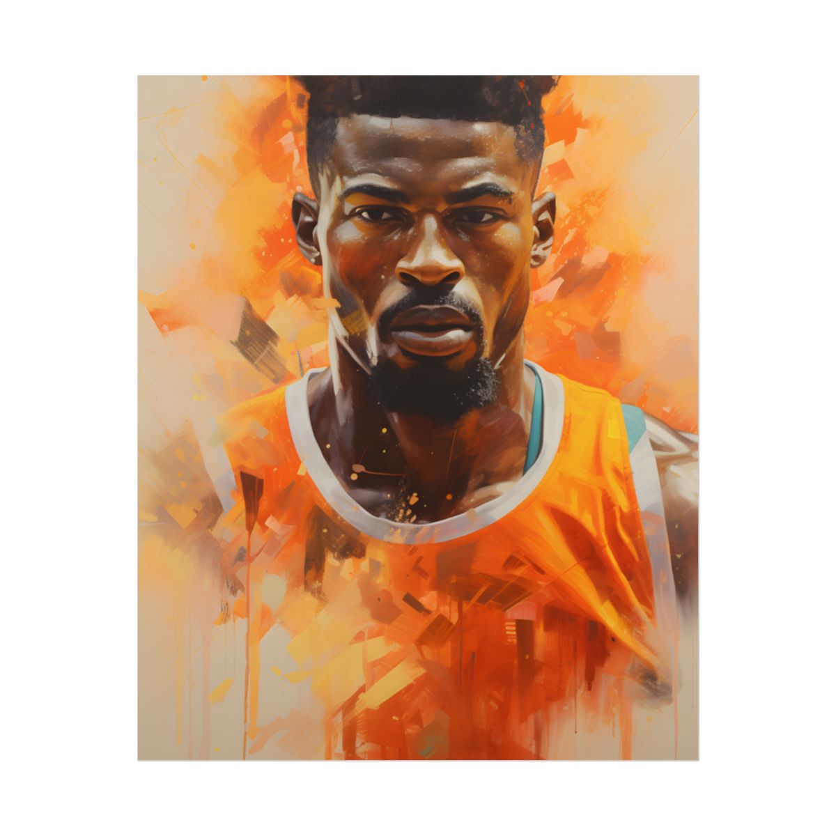 Dedicated Athlete: Intense Passion in Action - Poster