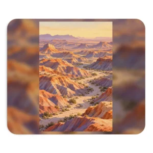 Badlands Canyon at Sunset Mouse Pad