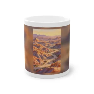 Badlands Canyon at Sunset Mug