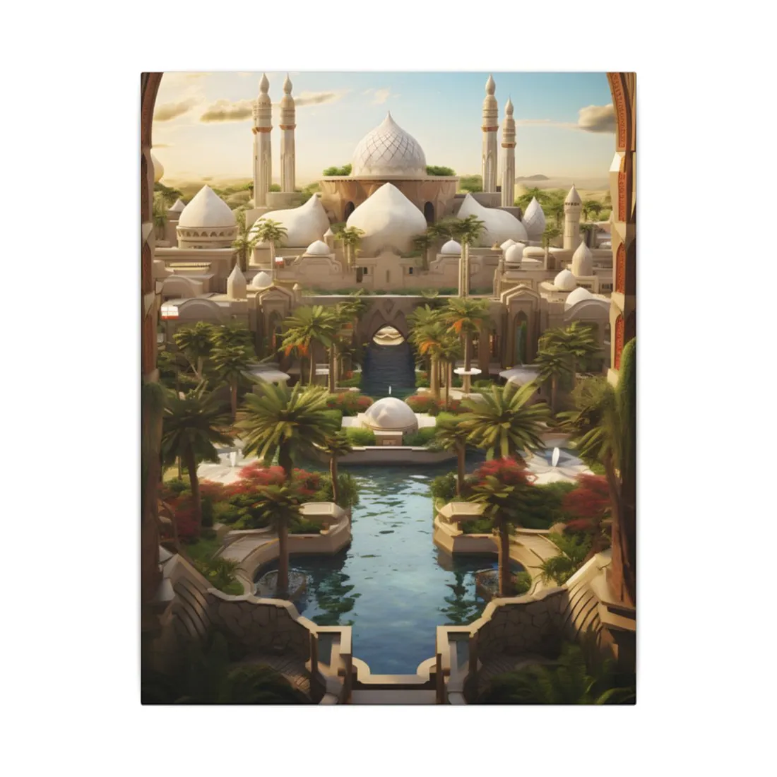 Desert Oasis Dreams: Arabian Nights-Inspired - Canvas