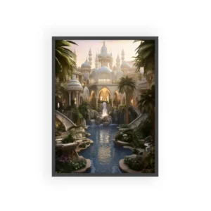 Palace Canal Oasis Framed Poster