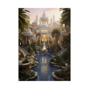 Palace Canal Oasis Poster