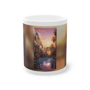 Palace Courtyard at Sunset Mug