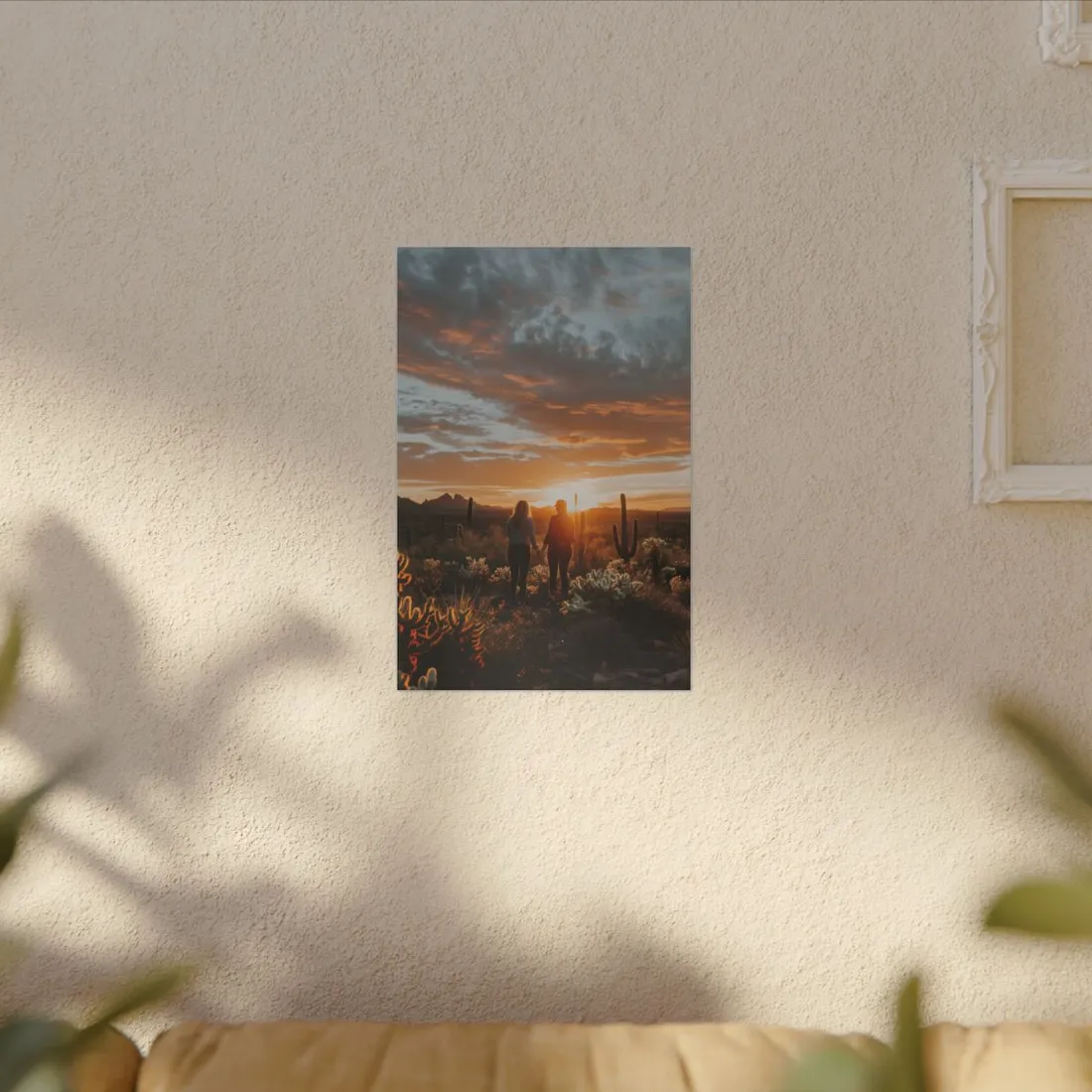 Desert Sunset Duo: Outdoor - Canvas