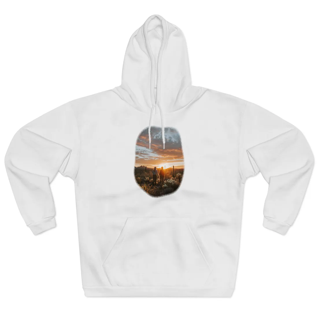Desert Sunset Duo: Outdoor - Hoodie (White)