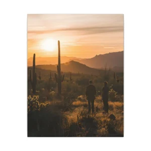 Saguaro Cacti at Sunset Canvas Print