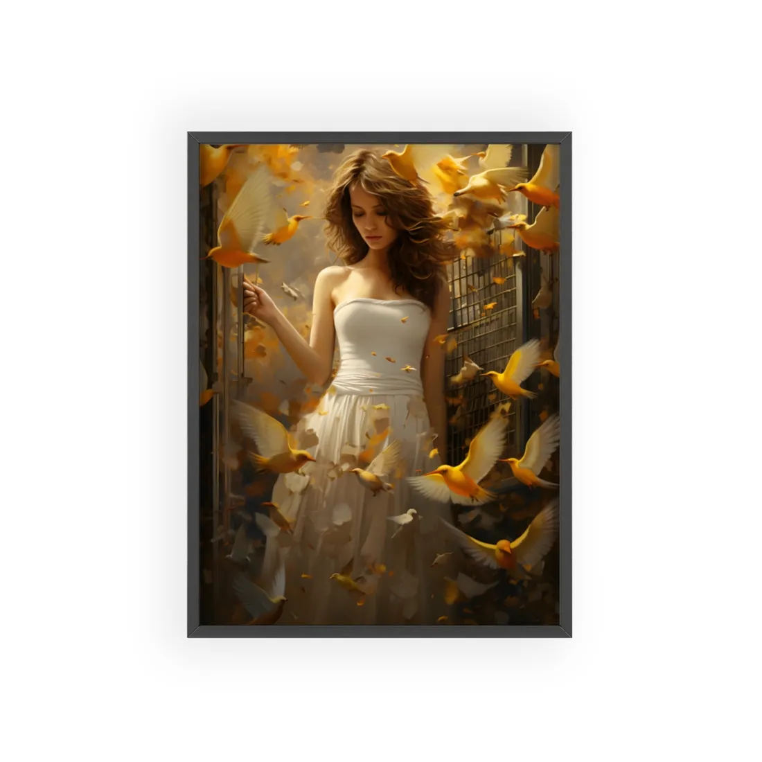 Digital Art: Modern Smartphone Concept - Framed Poster