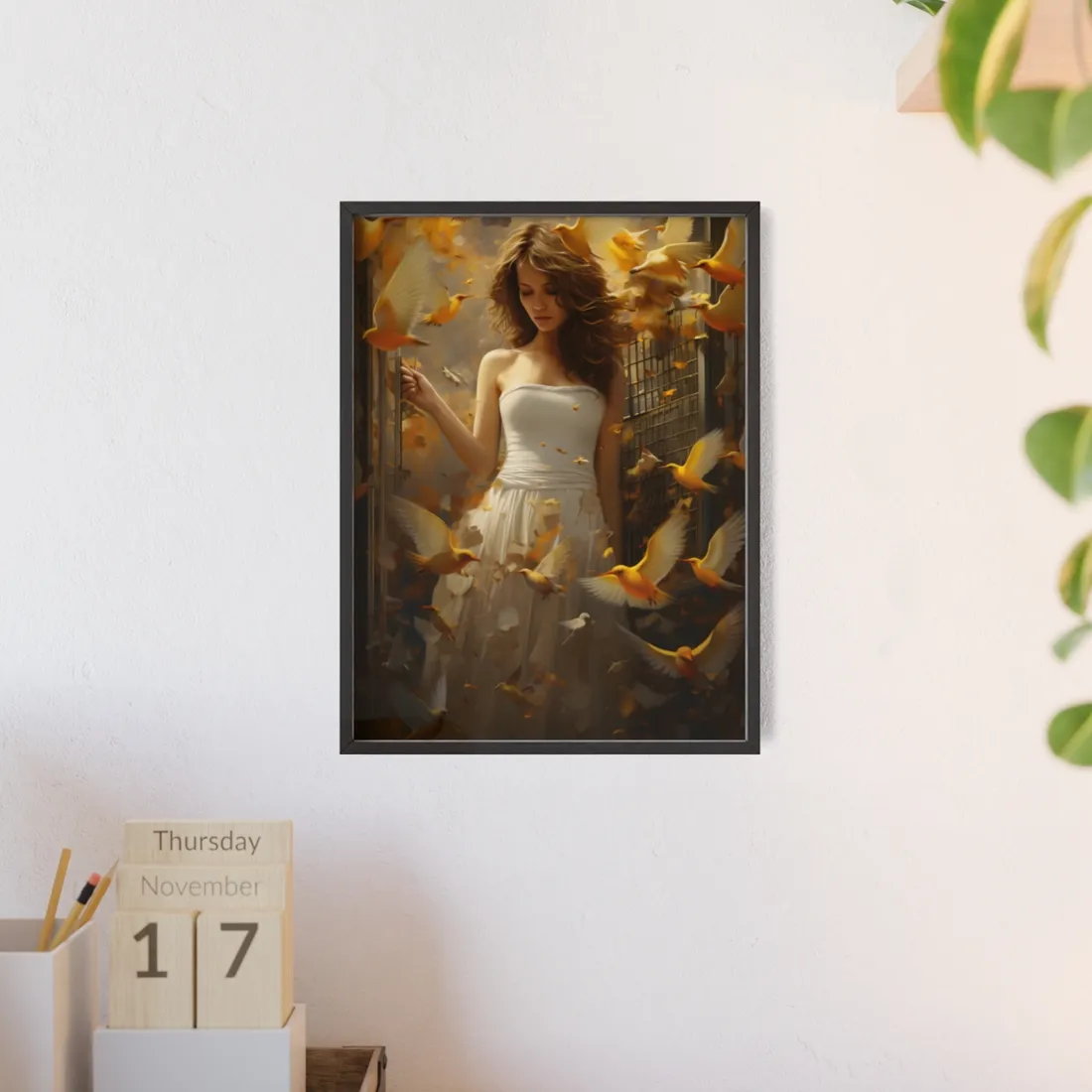 Digital Art: Modern Smartphone Concept - Framed Poster