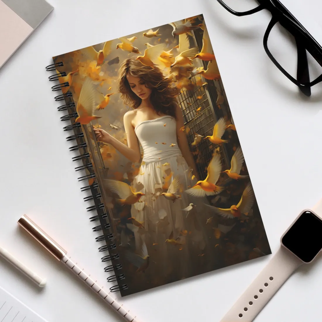 Digital Art: Modern Smartphone Concept - Spiral Notebook