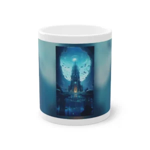 Dive into the Future: Submerged Metropol Underwater Cityscape Mug