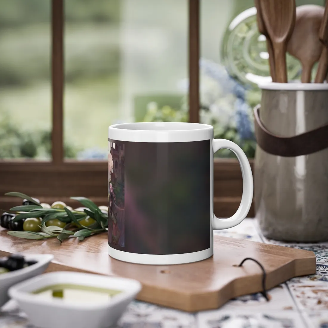 Dramatic Anime Bird: Colorful Birds Eye View - Mug