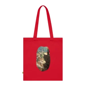 Girl Overlooking Hillside Town Tote Bag