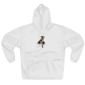 Woman on Rooftop Edge Hoodie
