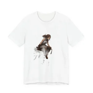 Woman on Rooftop Edge T-Shirt