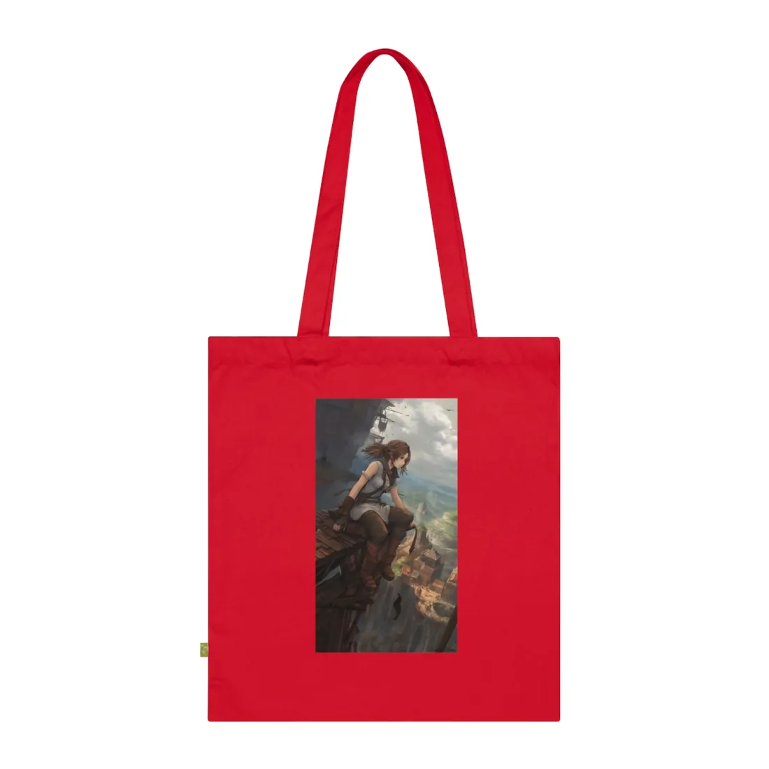 Dramatic Anime Birds Eye View: Dynamic Digital Art - Tote Bag