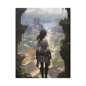 Overlooking the Ruined City Canvas Print