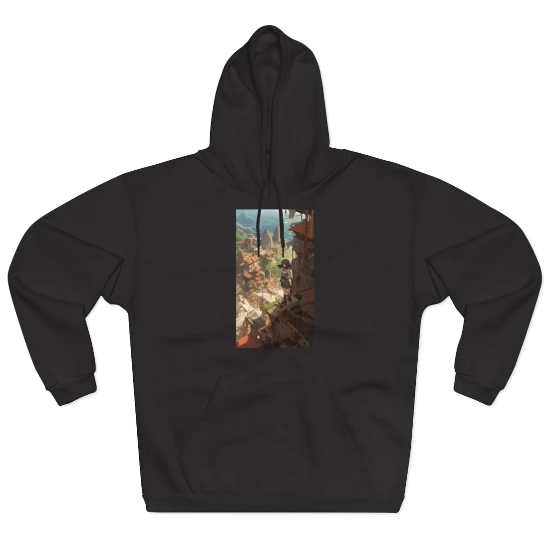 Dramatic Anime Feather: Bird's Eye View - Hoodie