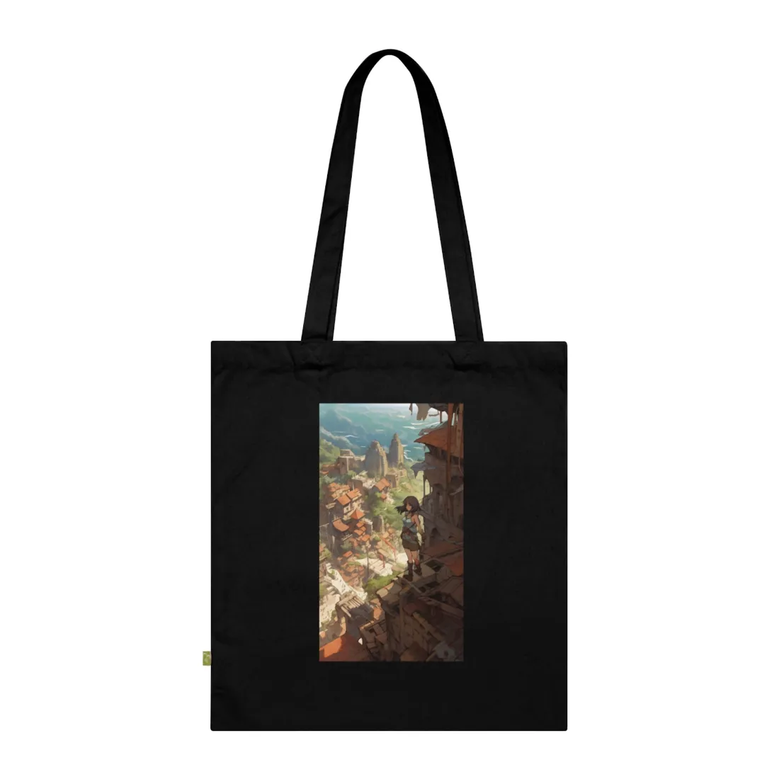 Dramatic Anime Feather: Bird's Eye View - Tote Bag