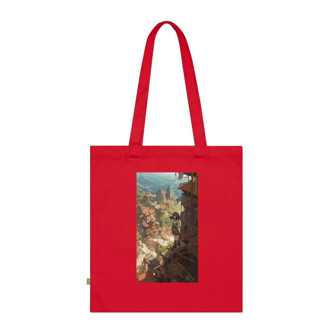 Dramatic Anime Feather: Bird's Eye View - Tote Bag