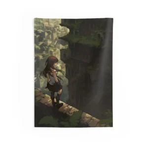Overgrown Ledge Overlook Wall Tapestry