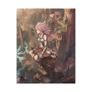 Ledge Above Ruins Canvas Print