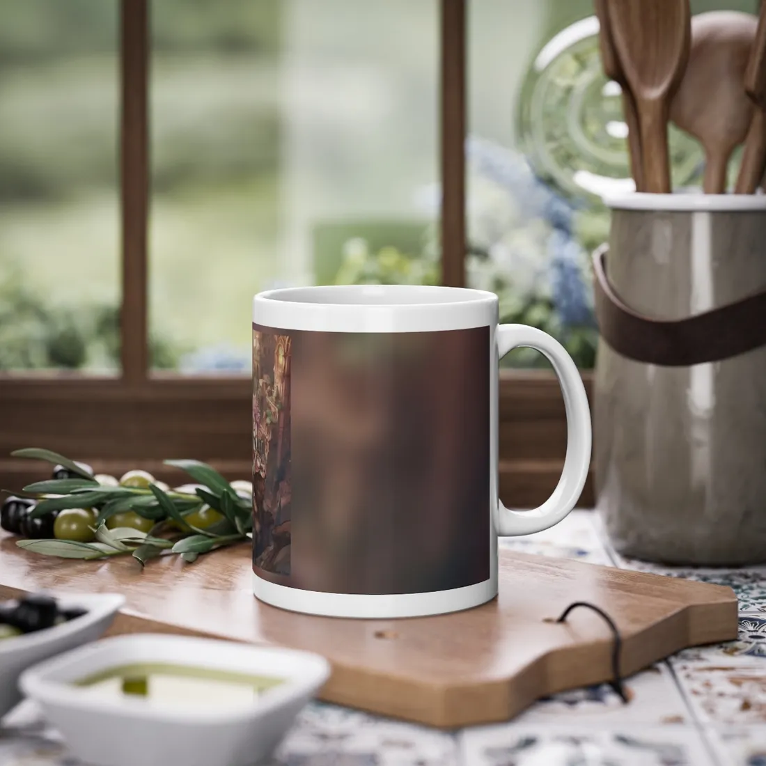Dramatic Anime Feather: Detailed Urban - Mug