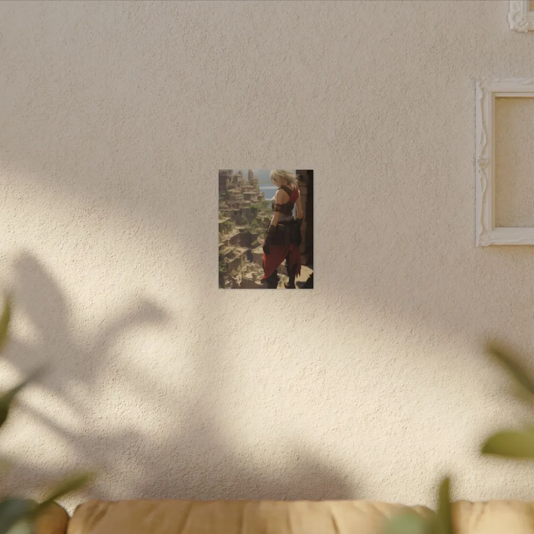 Dramatic Anime Female: Birds Eye View - Canvas