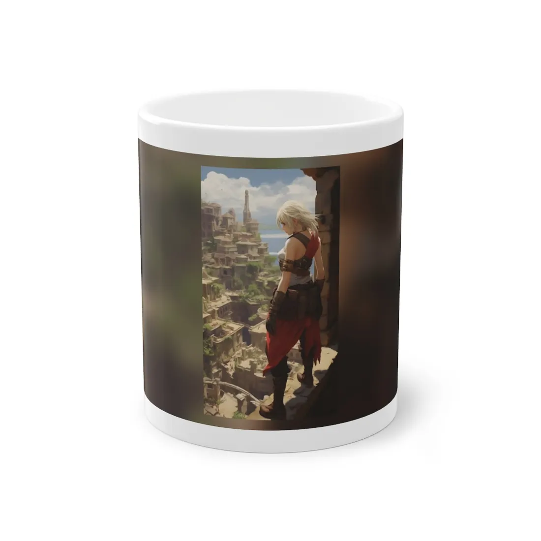 Dramatic Anime Female: Birds Eye View - Mug