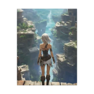 Ledge Above Terraced City Canvas Print