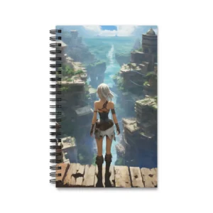 Ledge Above Terraced City Spiral Notebook