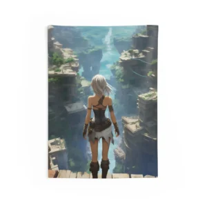 Ledge Above Terraced City Wall Tapestry