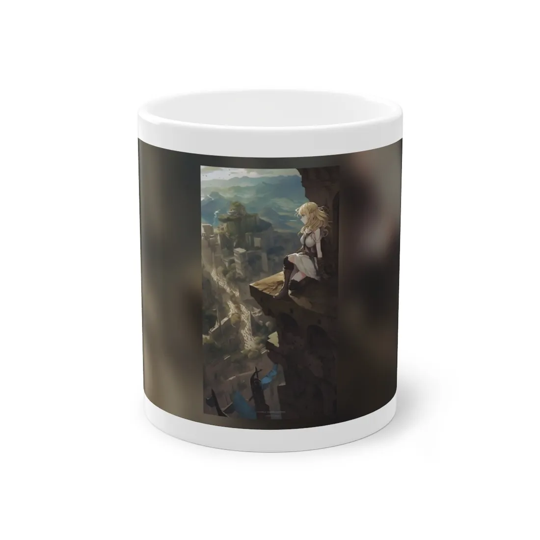 Dramatic Anime Female Portrait: Exclusive - Mug