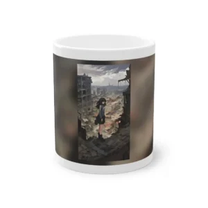 Anime Girl Among Ruins Mug