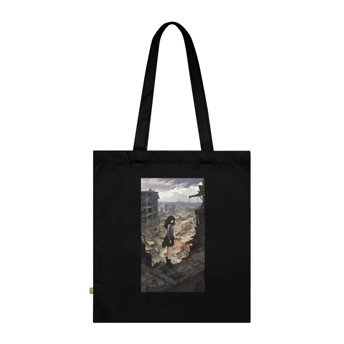 Dramatic Anime Scene: Detailed Bird's Eye View - Tote Bag