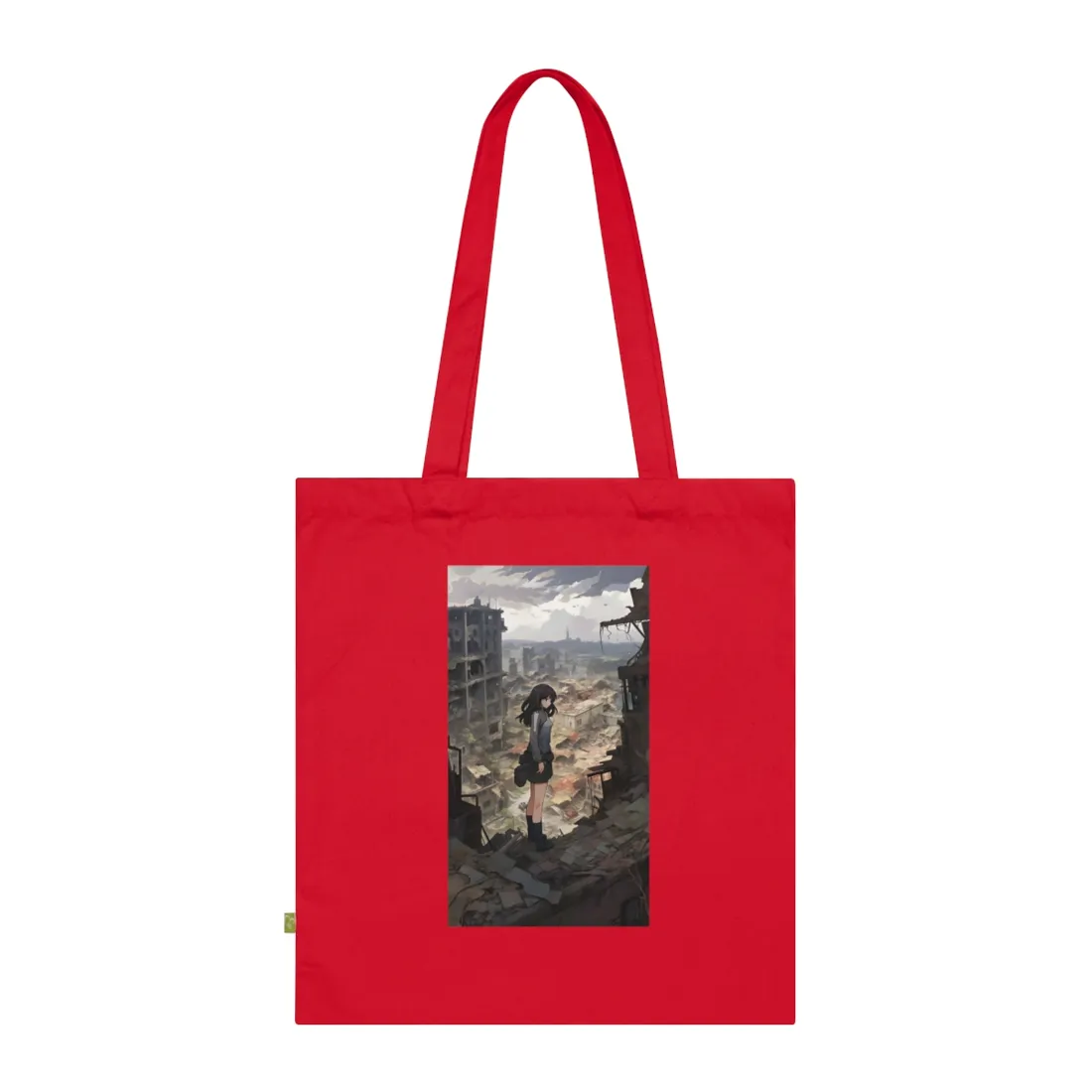 Dramatic Anime Scene: Detailed Bird's Eye View - Tote Bag