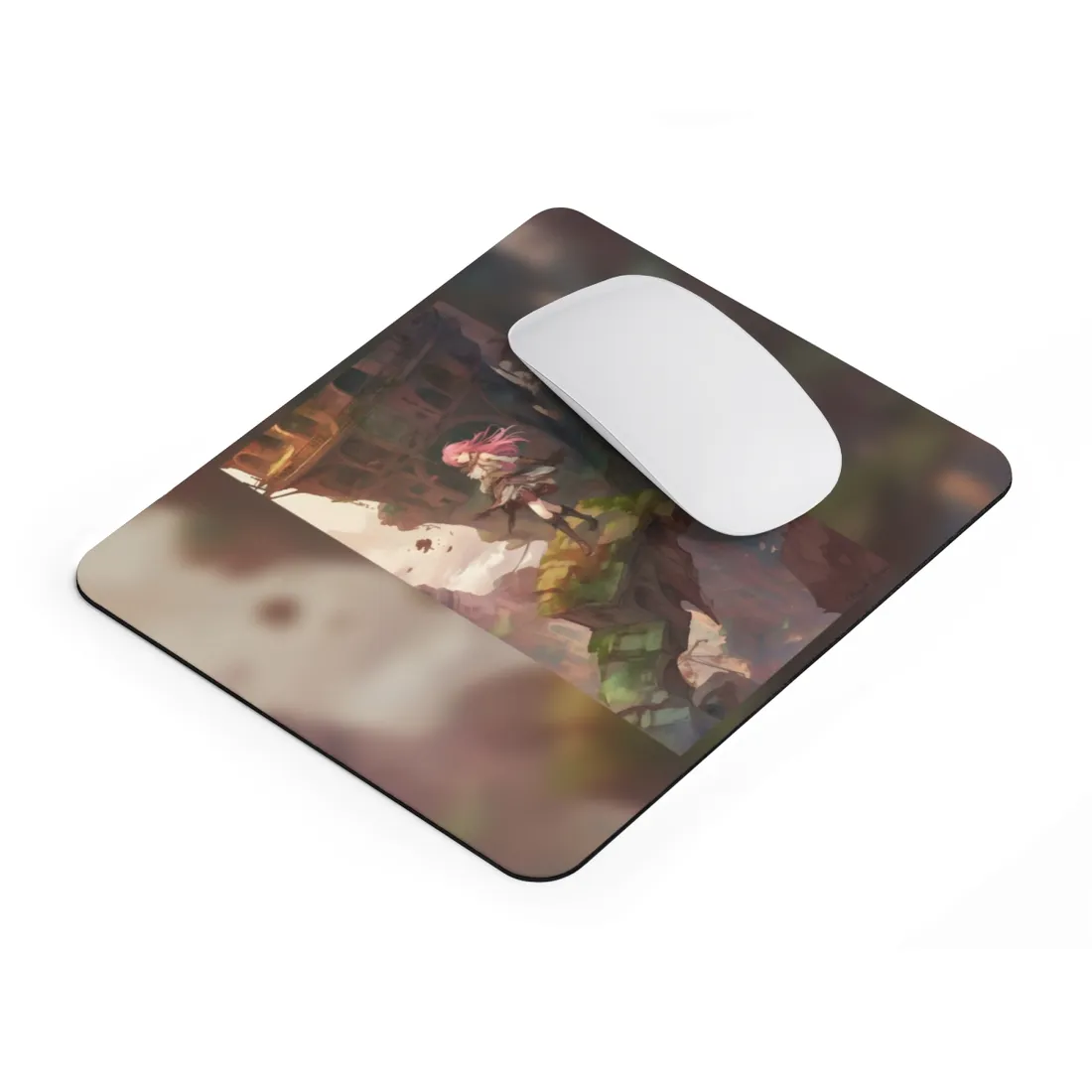 Dramatic Bird in Flight: Exotic Parrot Art - Mouse Pad