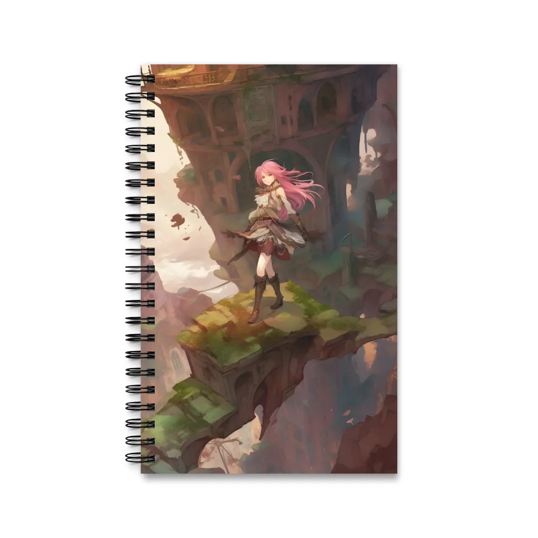 Dramatic Bird in Flight: Exotic Parrot Art - Spiral Notebook