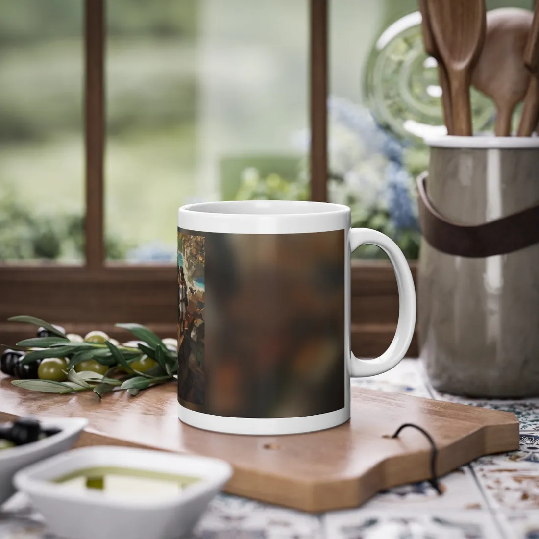 Dramatic Bird's Eye View: Anime in Flight - Mug